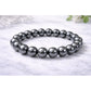 Elegant Natural Crystal 8mm Hematite Bracelet
