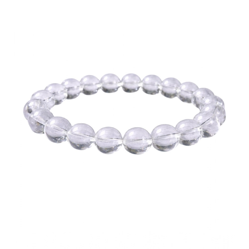 Elegant Natural Crystal 8mm Clear Quartz Bracelet