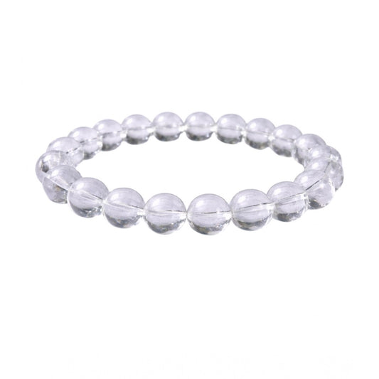 Elegant Natural Crystal 8mm Clear Quartz Bracelet