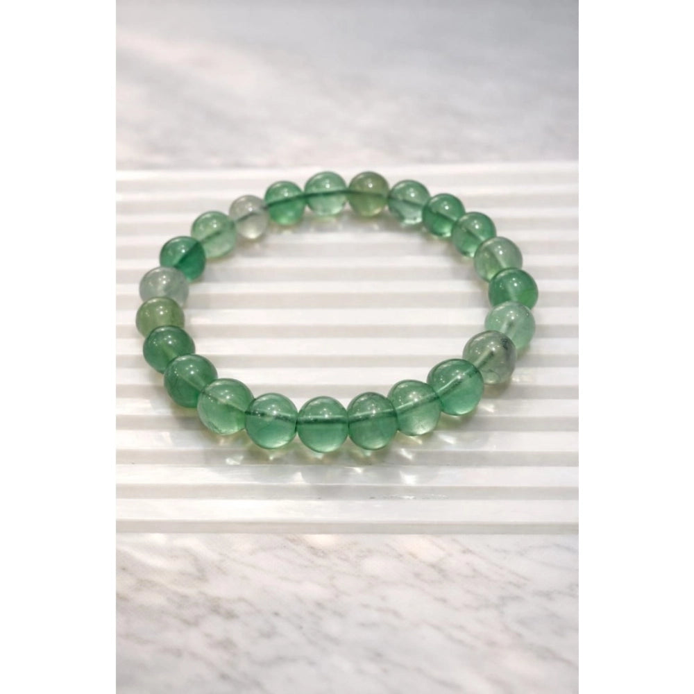 Elegant Natural Crystal 8mm Fluorite Bracelet