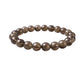 Elegant Natural Crystal 8mm Smoky Quartz Bracelet