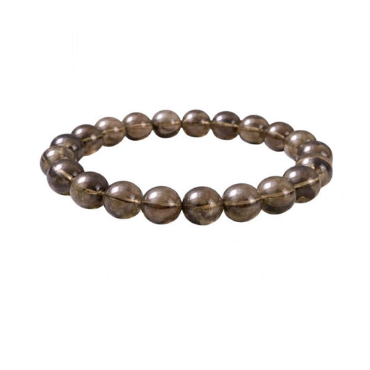 Elegant Natural Crystal 8mm Smoky Quartz Bracelet