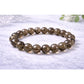 Elegant Natural Crystal 8mm Smoky Quartz Bracelet