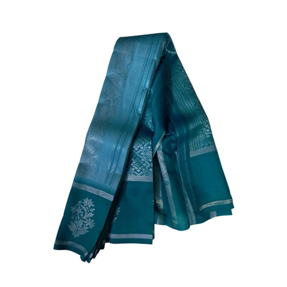 Twinkling Women's Soft Silk Wooven Saree With Blouse Piece