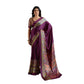 Fashionista Women's Satin Crepe Printed Saree With Blouse Piece