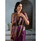 Fashionista Women's Satin Crepe Printed Saree With Blouse Piece