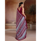 Unique Women's Satin Crepe Printed Saree With Blouse Piece