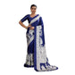 Unique Women's Satin Crepe Printed Saree With Blouse Piece