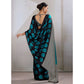 Unique Women's Satin Crepe Printed Saree With Blouse Piece
