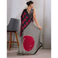 Unique Women's Satin Crepe Printed Saree With Blouse Piece