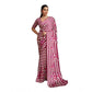 Classic Women's Satin Crepe Printed Saree With Blouse Piece