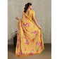 Classic Women's Satin Crepe Printed Saree With Blouse Piece