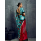Classic Women's Satin Crepe Printed Saree With Blouse Piece
