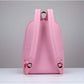 Modish Unisex PU Leather Solid Medium Zipper Backpack
