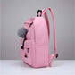Modish Unisex PU Leather Solid Medium Zipper Backpack