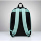 Modish Unisex PU Leather Solid Medium Zipper Backpack