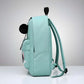 Modish Unisex PU Leather Solid Medium Zipper Backpack