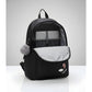 Modish Unisex PU Leather Solid Medium Zipper Backpack