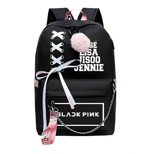 Modish Unisex PU Leather Solid Medium Zipper Backpack