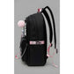 Modish Unisex PU Leather Solid Medium Zipper Backpack