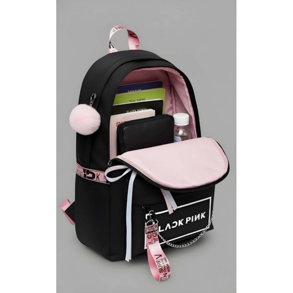 Modish Unisex PU Leather Solid Medium Zipper Backpack