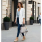 Snazzy Women's PU Leather Solid Shoulder Zipper Handbag
