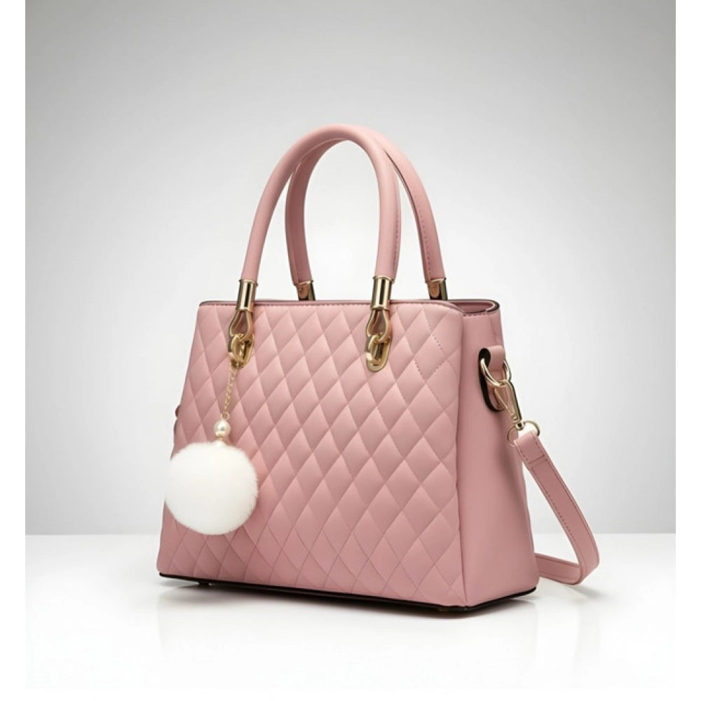 Snazzy Women's PU Leather Solid Shoulder Zipper Handbag