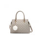Snazzy Women's PU Leather Solid Shoulder Zipper Handbag
