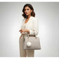 Snazzy Women's PU Leather Solid Shoulder Zipper Handbag