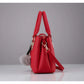 Snazzy Women's PU Leather Solid Shoulder Zipper Handbag
