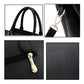 Snazzy Women's PU Leather Solid Shoulder Zipper Handbag