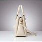 Snazzy Women's PU Leather Solid Shoulder Zipper Handbag