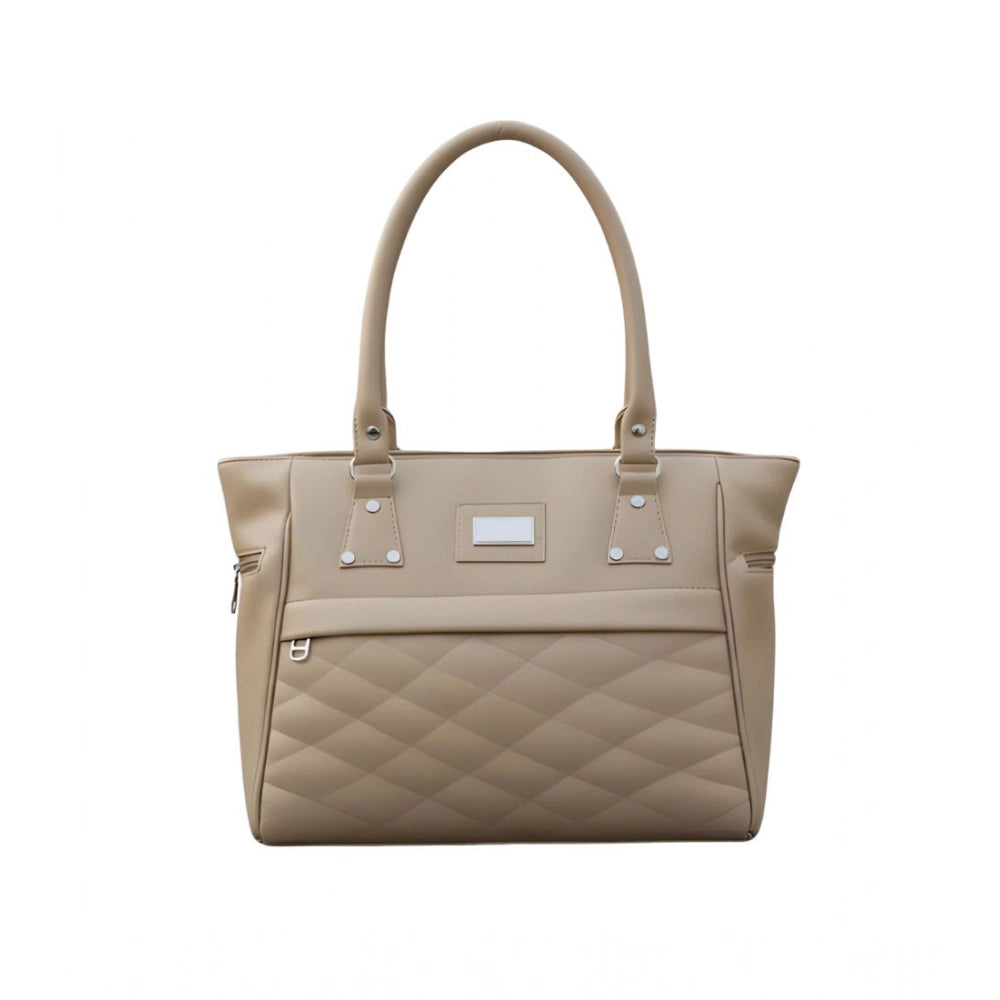 Snazzy Women's PU Leather Solid Shoulder Zipper Handbag