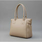 Snazzy Women's PU Leather Solid Shoulder Zipper Handbag