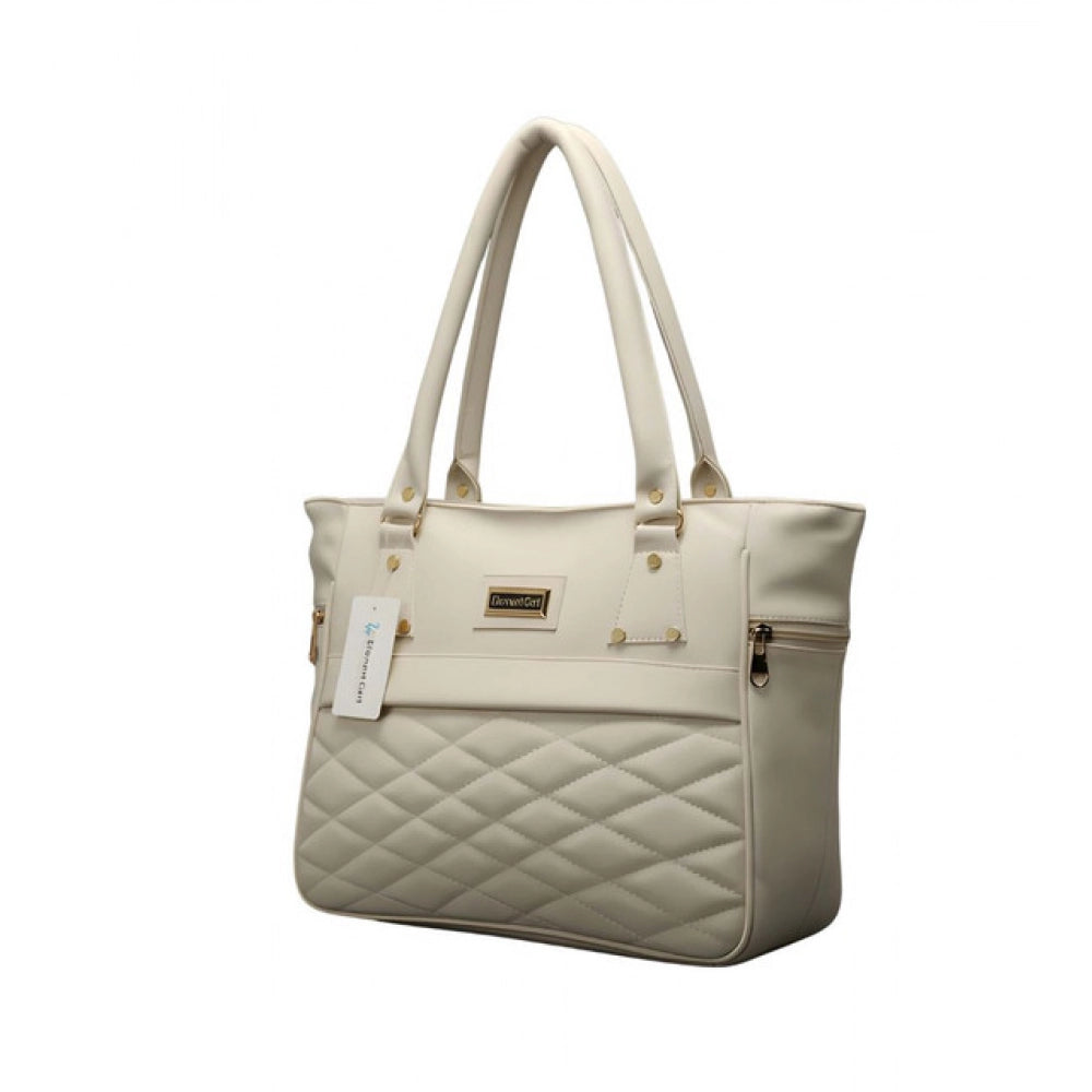 Snazzy Women's PU Leather Solid Shoulder Zipper Handbag