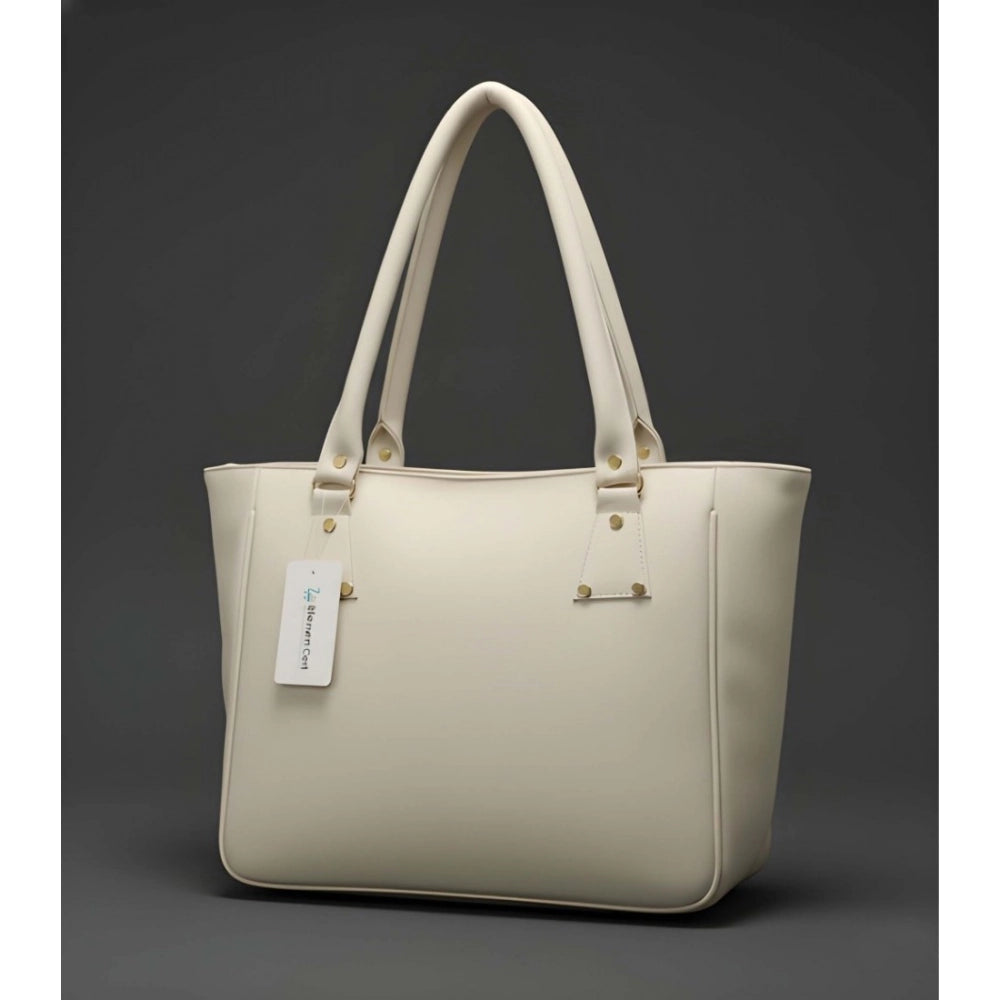 Snazzy Women's PU Leather Solid Shoulder Zipper Handbag