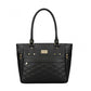 Snazzy Women's PU Leather Solid Shoulder Zipper Handbag