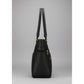 Snazzy Women's PU Leather Solid Shoulder Zipper Handbag