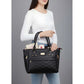 Snazzy Women's PU Leather Solid Shoulder Zipper Handbag
