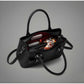 Snazzy Women's PU Leather Solid Shoulder Zipper Handbag