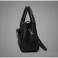 Snazzy Women's PU Leather Solid Shoulder Zipper Handbag