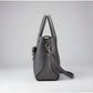 Snazzy Women's PU Leather Solid Shoulder Zipper Handbag