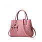 Snazzy Women's PU Leather Solid Shoulder Zipper Handbag