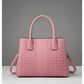 Snazzy Women's PU Leather Solid Shoulder Zipper Handbag