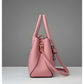 Snazzy Women's PU Leather Solid Shoulder Zipper Handbag