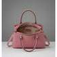 Snazzy Women's PU Leather Solid Shoulder Zipper Handbag