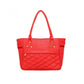Snazzy Women's PU Leather Solid Shoulder Zipper Handbag