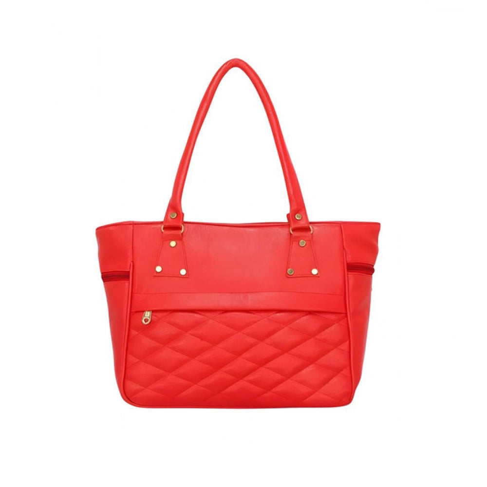 Snazzy Women's PU Leather Solid Shoulder Zipper Handbag