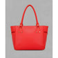 Snazzy Women's PU Leather Solid Shoulder Zipper Handbag