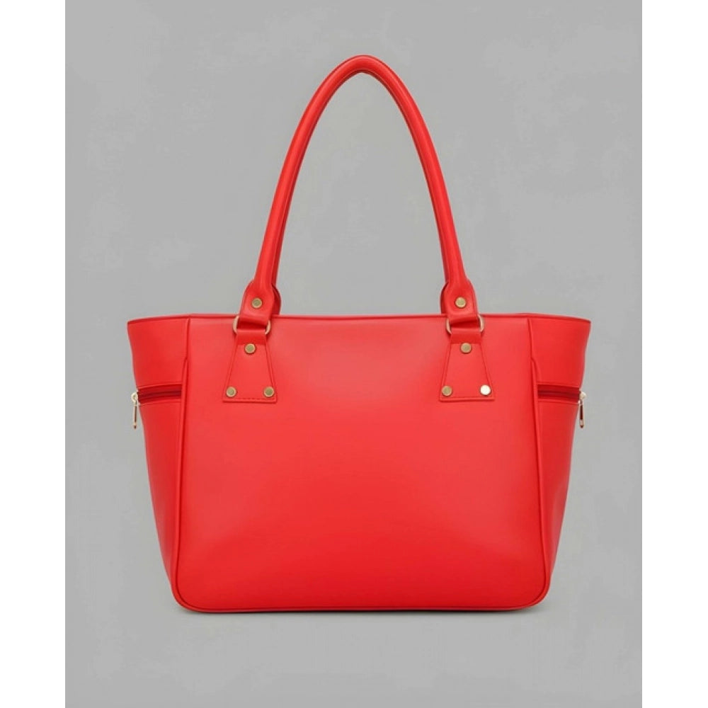 Snazzy Women's PU Leather Solid Shoulder Zipper Handbag